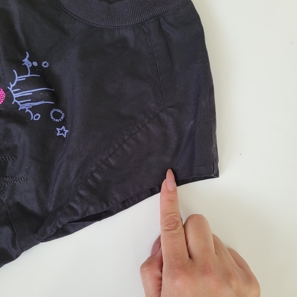 MNG Rare Graphic Rock n Roll Dancer Guitar Embroidered Studded Mini Dress XS - Picture 15 of 16